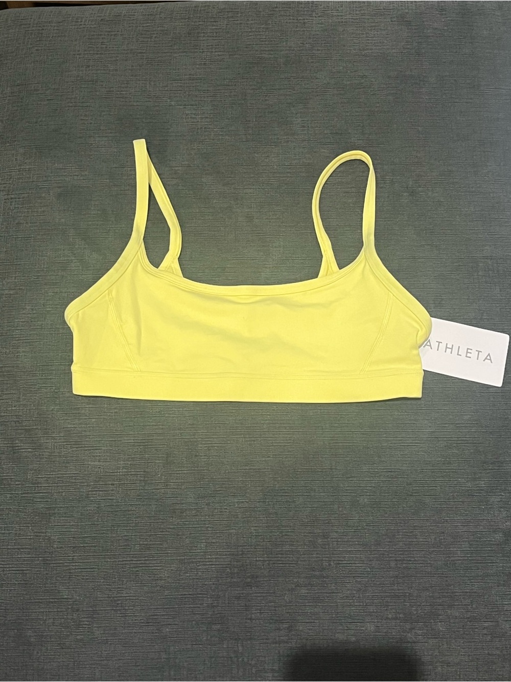 Athleta Bright Lemon Yellow Slim Bralette